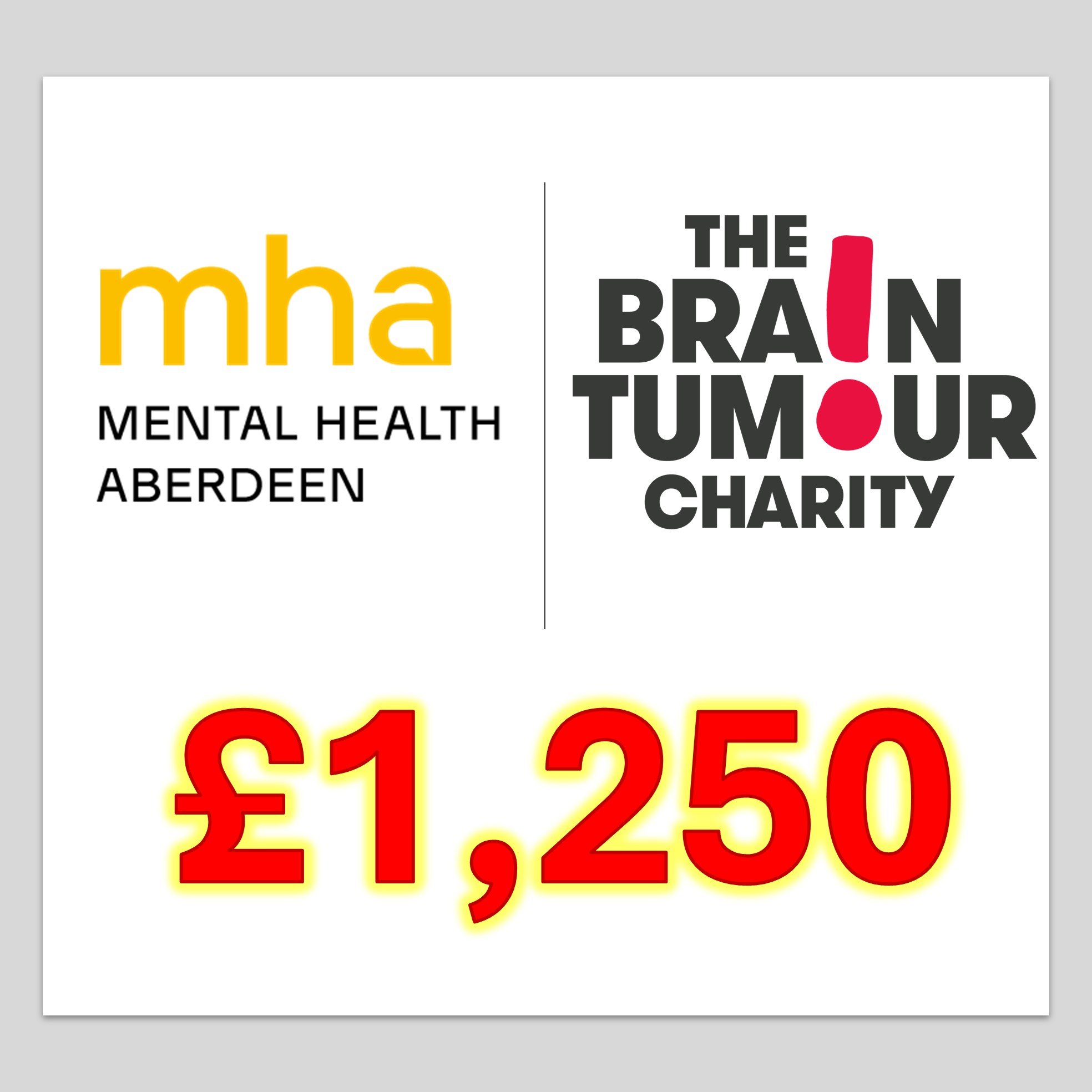 Mental Health Aberdeen / The Brain Tumour Charity / £1,250